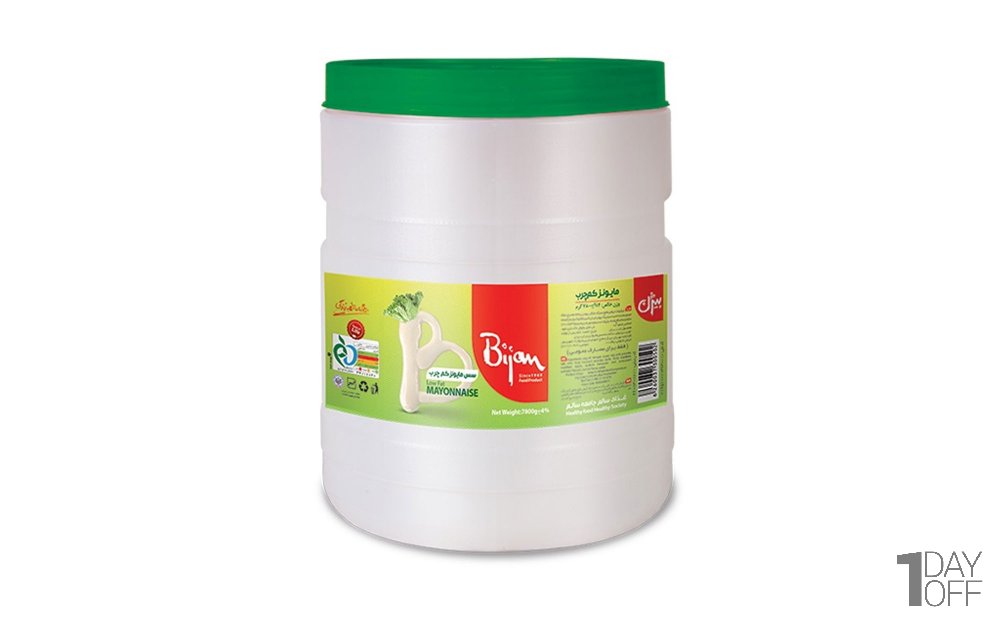 سس مایونز کم چرب بیژن مقدار 7800 گرم