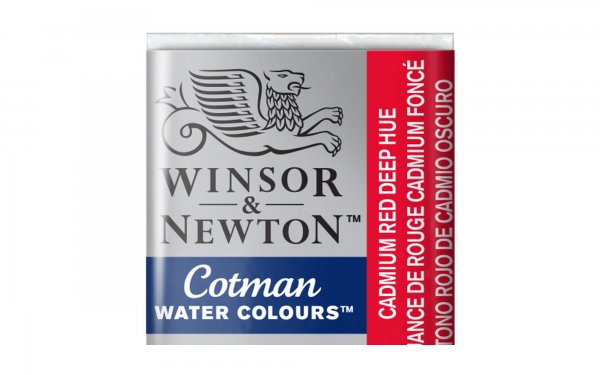 قرص آبرنگ وینزور (Winsor) سری Cotman رنگ CAD RED DEEP HUE