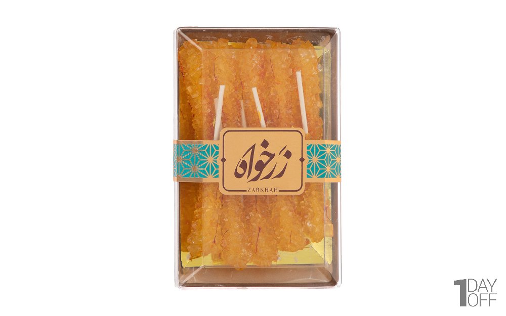نبات زعفرانی چوبی کریستالی زرخواه بسته 10 عددی