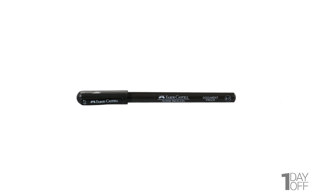 خودکار مشکی  0.7 میلی‌متری فابر کاستل (Faber Castell) مدل Super True Gel 