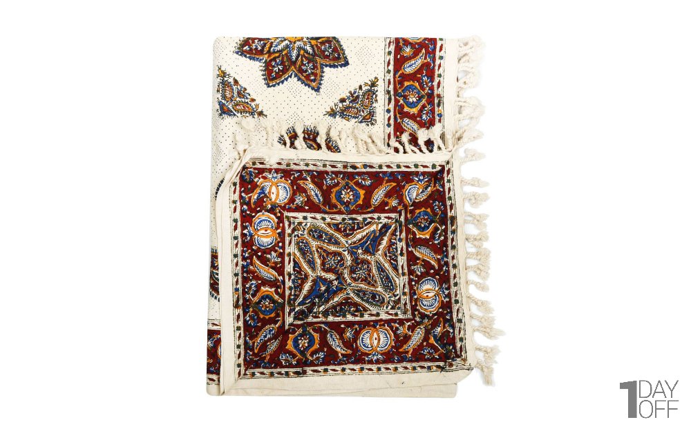 سفره قلمکار سنتی کد 013 سایز 150x100 سانتی‌متر
