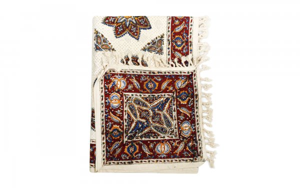 سفره قلمکار سنتی کد 013 سایز 150x100 سانتی‌متر