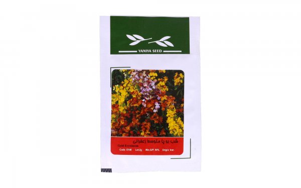 بذر شب‌بو پا متوسط زعفرانی (Gold Erysimum) وانیا آذر سبزینه کد O140 مقدار 2 گرم