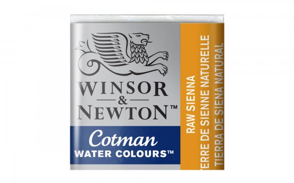 قرص آبرنگ وینزور (Winsor) سری Cotman رنگ RAW SIENNA