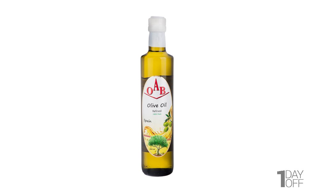 روغن زیتون تصفیه‌شده اُ آ ب مقدار 500 میلی‌لیتر 