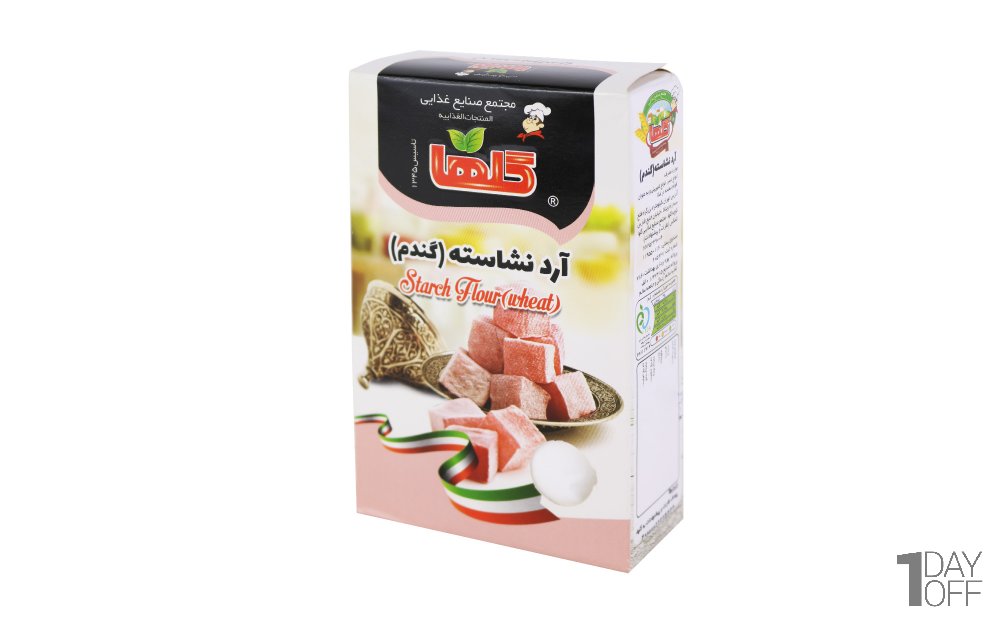 ارد نشاسته گندم گلها مقدار 130 گرم