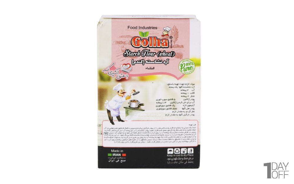 ارد نشاسته گندم گلها مقدار 130 گرم