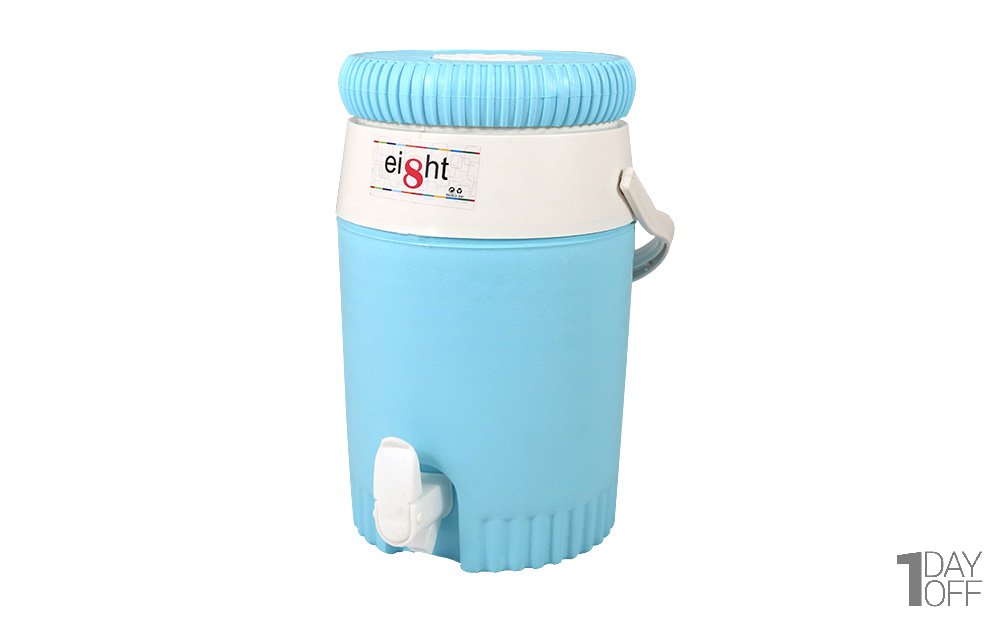 کلمن پلاستیکی ایت (Eight) رنگ آبی شیر خروجی