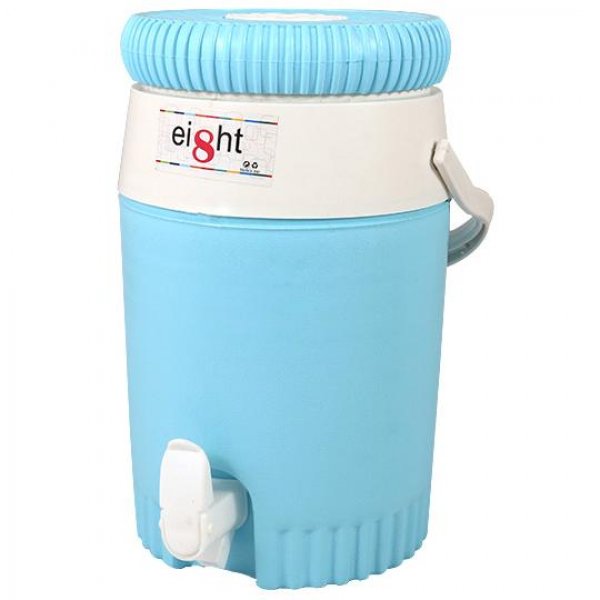 کلمن پلاستیکی ایت (Eight) رنگ آبی شیر خروجی
