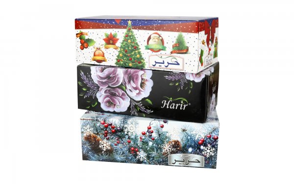  دستمال کاغدی دولایه حریر بسته 150 برگ طرح رندوم