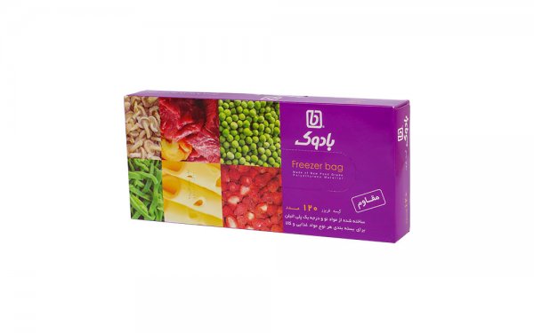 کیسه فریزر 35x25 سانتی‌متر بادوک بسته 120 عددی