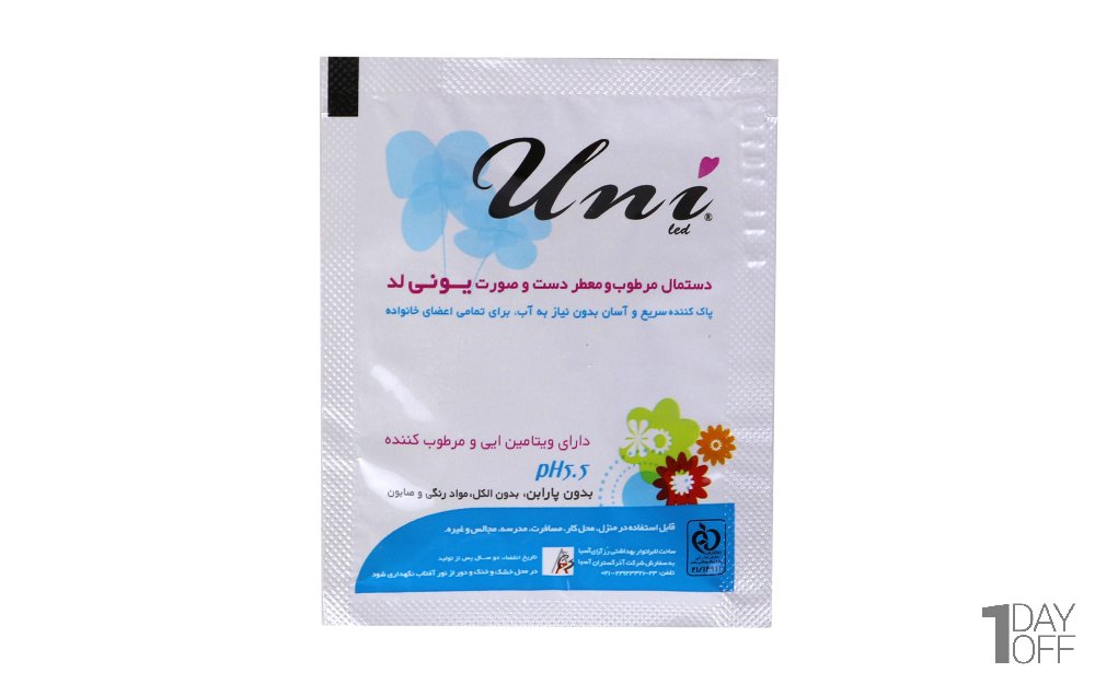 دستمال مرطوب و معطر دست و صورت 40 عددی یونی‌لد