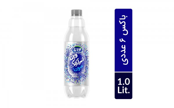 بسته 6 عددی آب گازدار (سودا) ساده واتا مقدار 1 لیتر