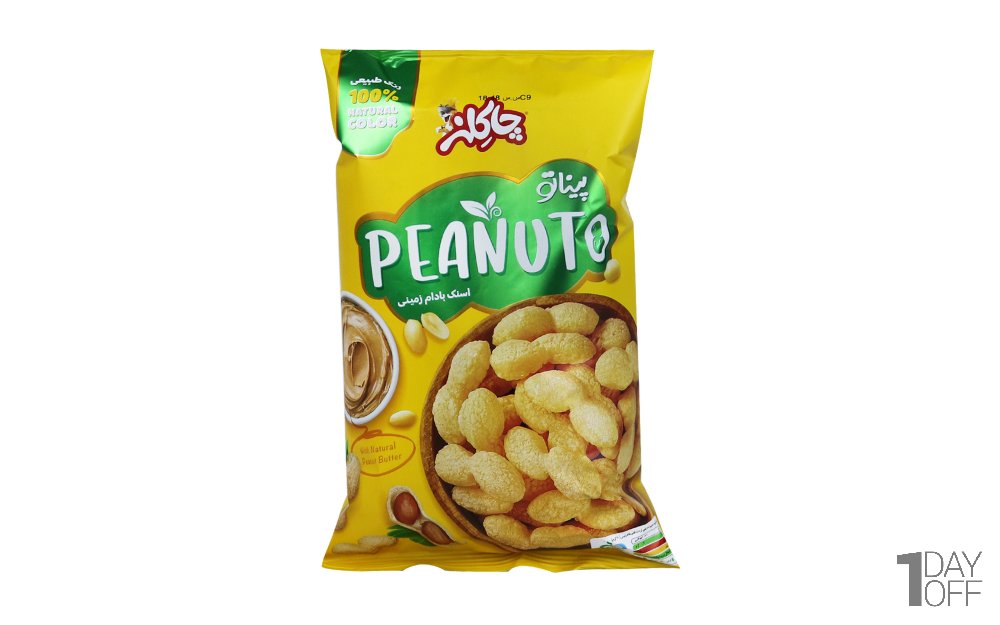 اسنک بادام‌زمینی پیناتو چاکلز مقدار 30 گرم