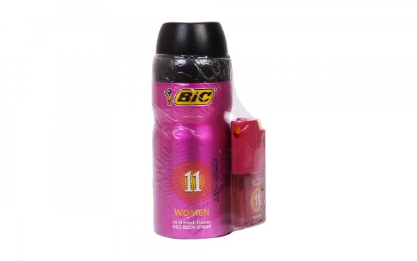 ست اسپری 150 میلی‌لیتری و عطر زنانه 7.5 میلی‌لیتری بیک (Bic) شماره 11