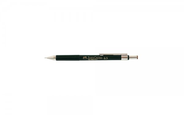  مداد نوکی 0.5 میلی‌متری فابر کاستل (Faber Castell) مدل  Tk Fine رنگ سبز تیره با در قهوه‌ای 