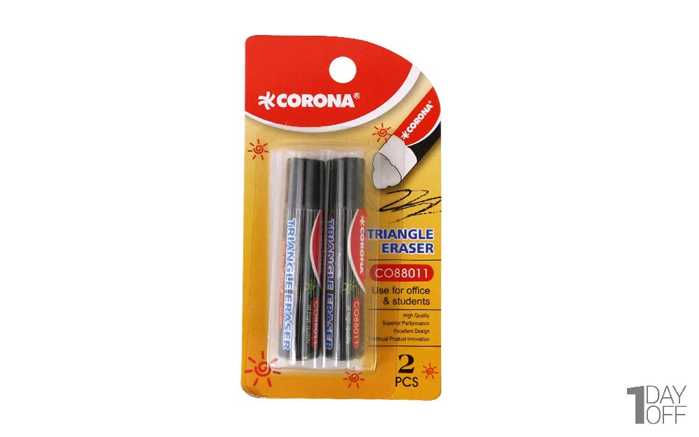 پاک‌کن دوقلو کرنا (Corona) رنگ مشکی