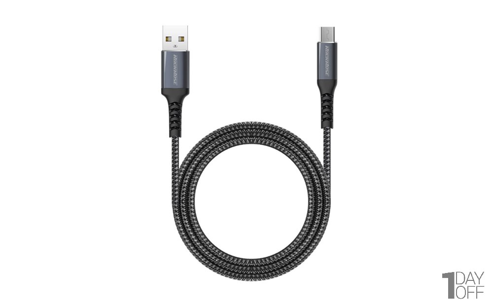 کابل تبدیل USB به microUSB راک رز مدل Powerline AM طول 1 متر