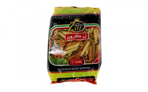 ماکارونی فرمی زر ماکارون مدل  پنه ریگاته سبزیجات مقدار 500 گرم