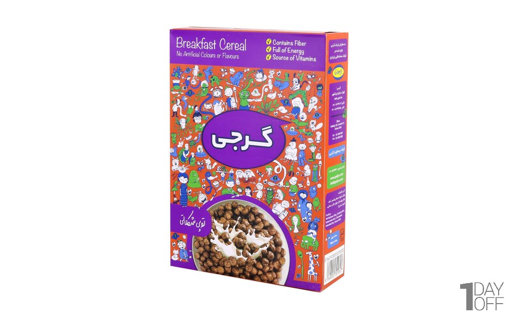 غلات شکلاتی توپی گرجی مقدار 300 گرم