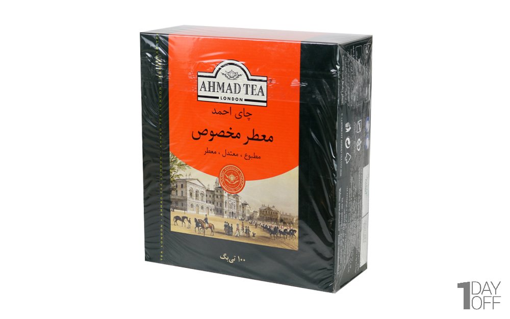 چای کیسه‌ای معطر مخصوص احمد بسته 100 عددی