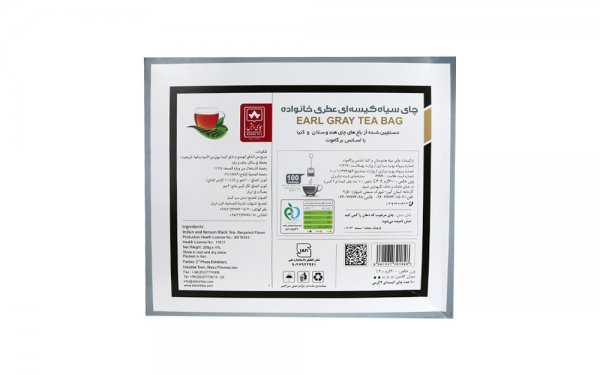چای سیاه کیسه‌ای عطری خانواده دبش بسته 100 عددی