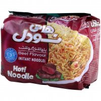 نودل گوشت هاتی‌کارا گلستان مقدار 75 گرم بسته 5 عددی