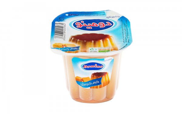 دسر کرم کارامل دومینو مقدار 100 گرم