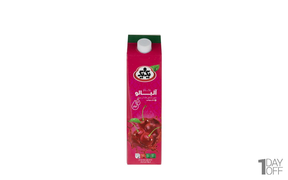 نکتار آلبالو یک و یک مقدار 1 لیتر