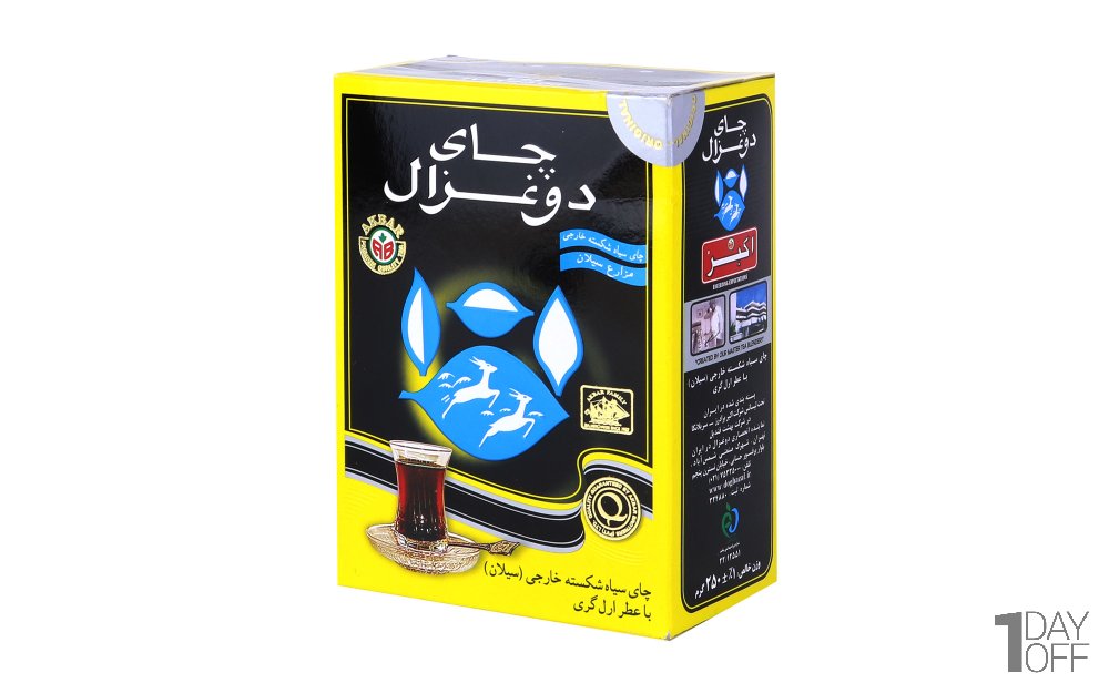 چای سیاه معطر سیلان دوغزال مقدار 250 گرم