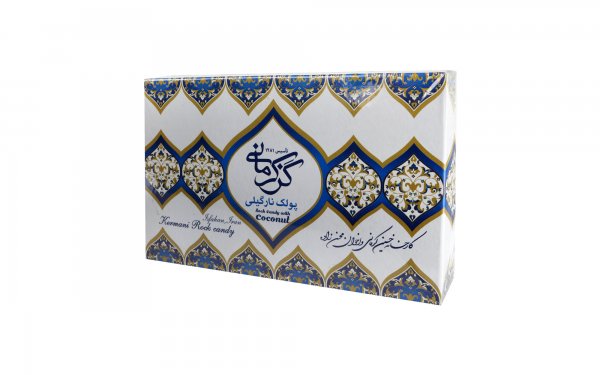 پولکی نارگیلی کرمانی مقدار 450 گرم 