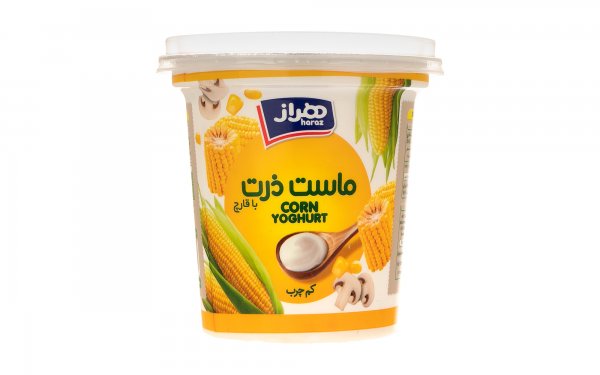 ماست ذرت با قارچ هراز مقدار 750 گرم  