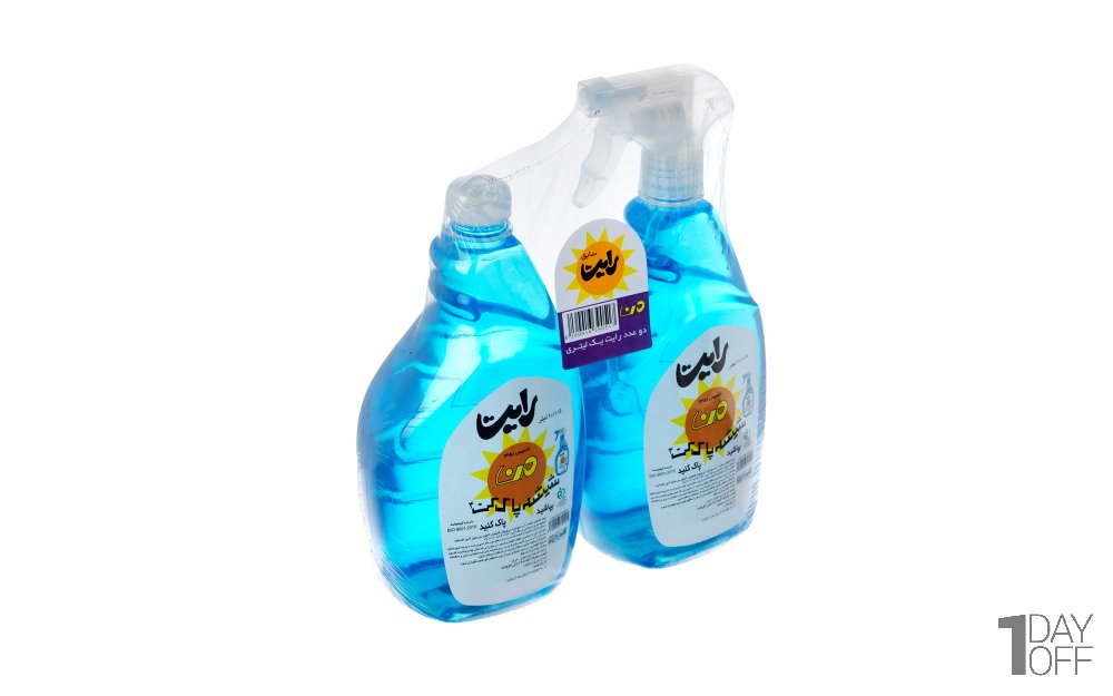 شیشه پاک‌کن رایت من مقدار 1 لیتر بسته 2 عددی