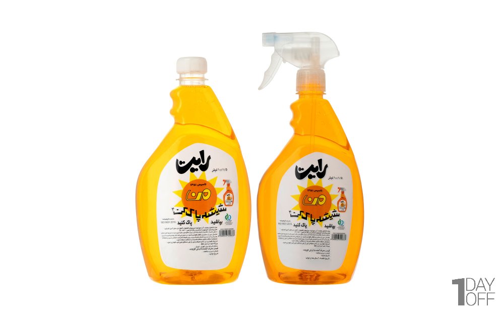 شیشه پاک‌کن رایت من مقدار 1 لیتر بسته 2 عددی