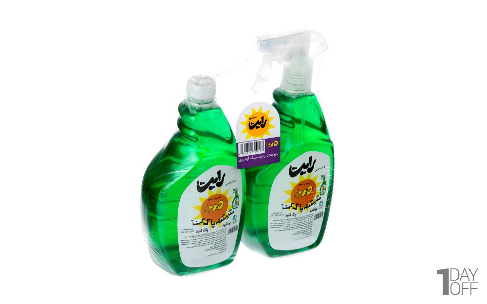 شیشه پاک‌کن رایت من مقدار 1 لیتر بسته 2 عددی
