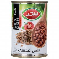 کنسرو عدسی سحر مقدار 410 گرم 