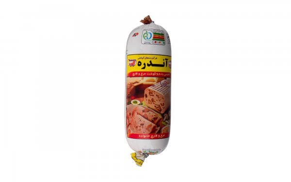 کالباس 60 درصد گوشت‌مرغ و قارچ آندره مقدار 500 گرم  