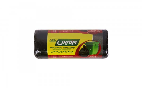کیسه زباله رولی صنعتی ضخیم 90x120 سانتی‌متر پرمیس بسته 20 عددی