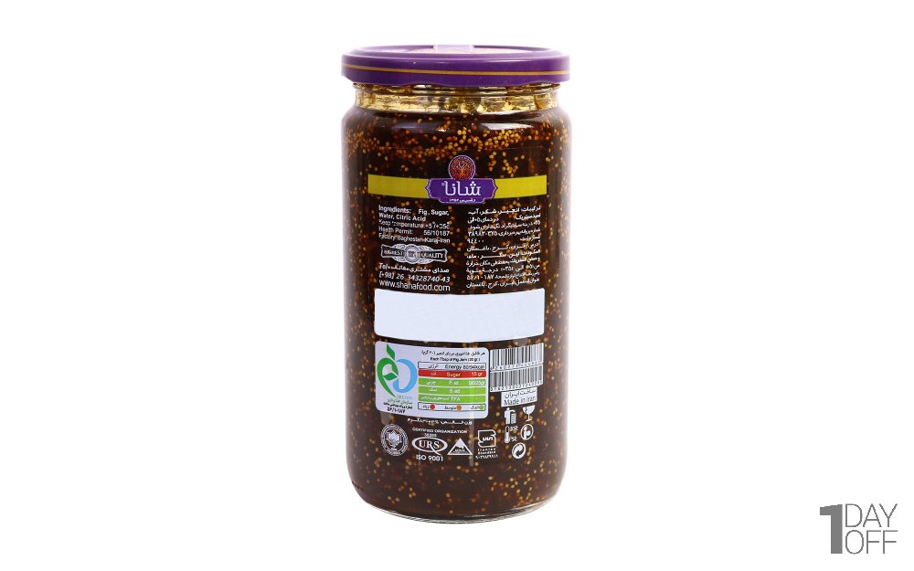مربا انجیر استهبان شانا مقدار 830 گرم
