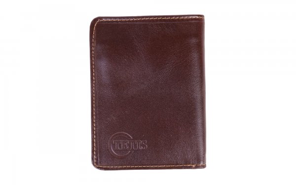 کیف پول تتیس (TETIS) رنگ قهوه‌ای تیره کد 0018