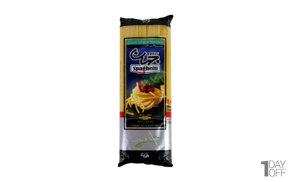 اسپاگتی با ضخامت 1.4 جهان مقدار 700 گرم