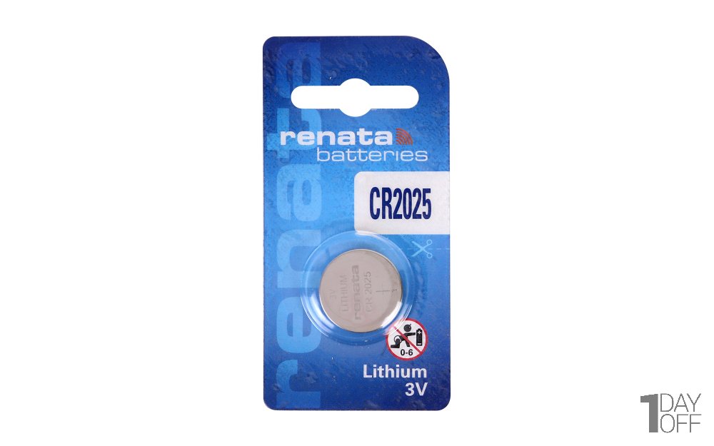 باتری سکهای رناتا (Renata) مدل CR2025 - لیتیومی / 3 ولت / مناسب برای ریموت کنترل، ساعت مچی، ماشین حساب، لوازم پزشکی و...