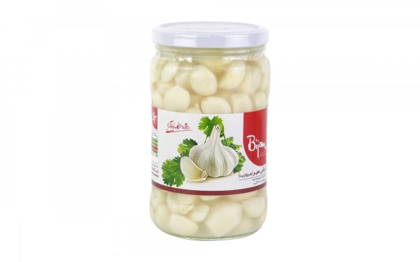 ترشی سیر مروارید بیژن مقدار 670 گرم