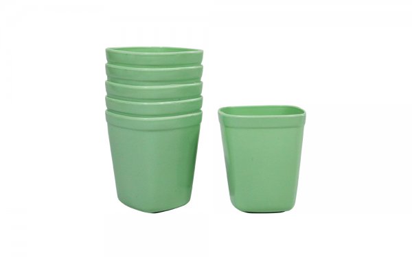 لیوان پلاستیکی 6 عددی کاوه رنگ سبز
