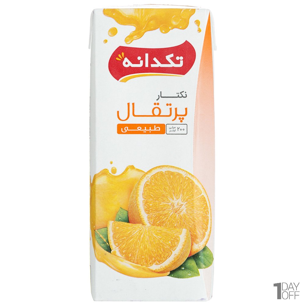 نکتار پرتقال تکدانه مقدار 200 میلی‌لیتر