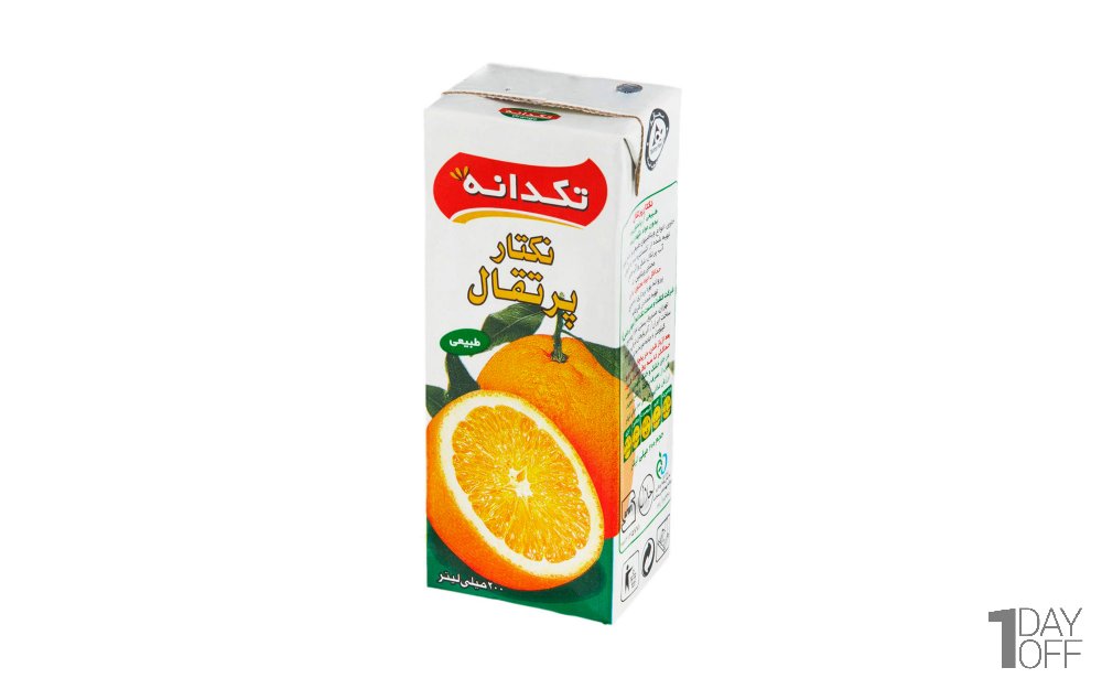نکتار پرتقال تکدانه مقدار 200 میلی‌لیتر