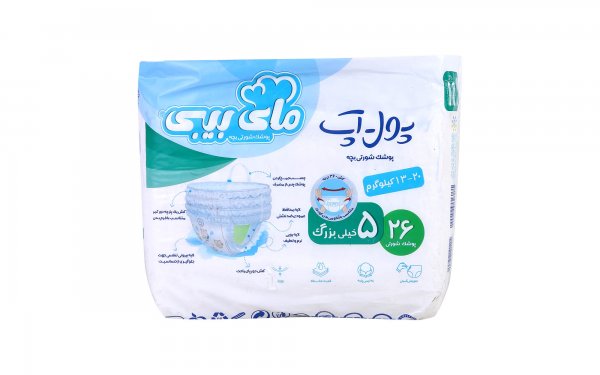 پوشک شورتی بچه مای بیبی سایز 5 بسته 26 عددی