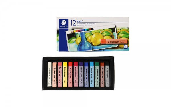 پاستل گچی 12 رنگ استدلر (Staedtler) مدل Karat 