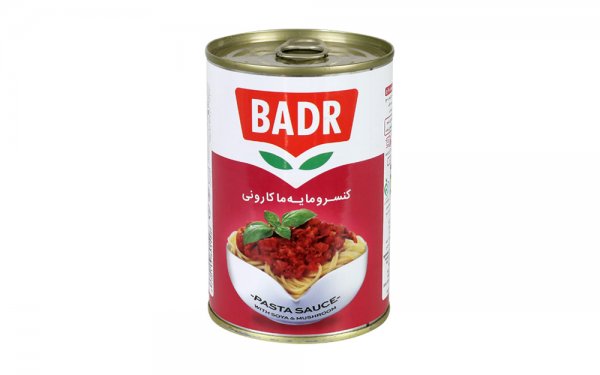 کنسرو مایه ماکارونی بدر مقدار 420 گرم