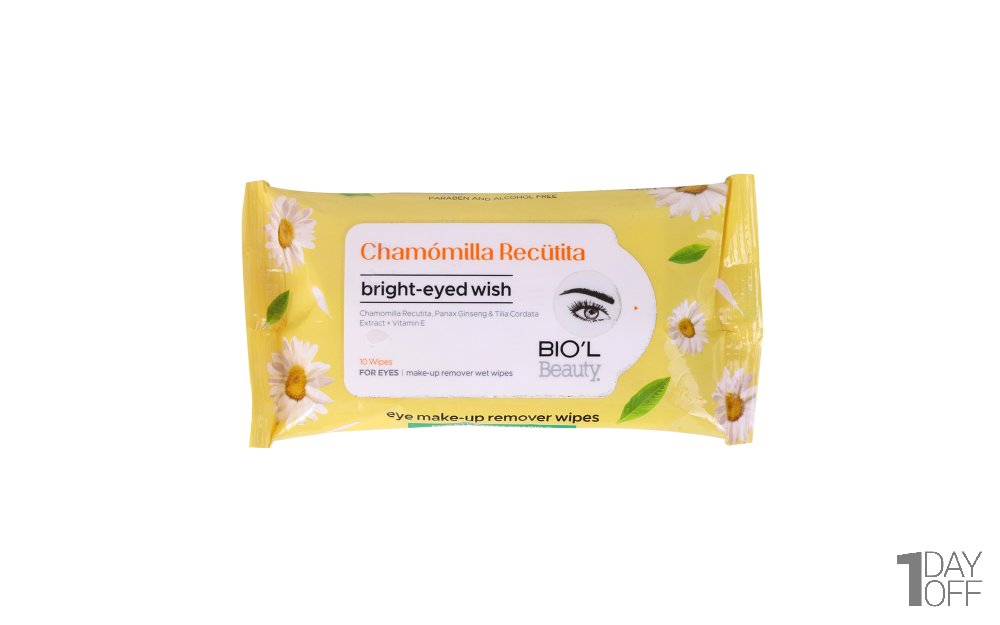 دستمال مرطوب آرایشی چشم بیول (Biol) 